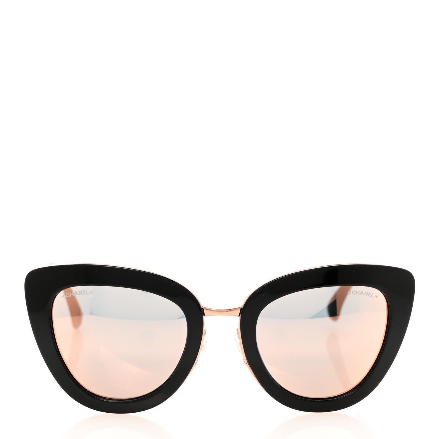 Chanel Cat Eye Quilted Sunglasses 5368 Black Pink 2 of 8