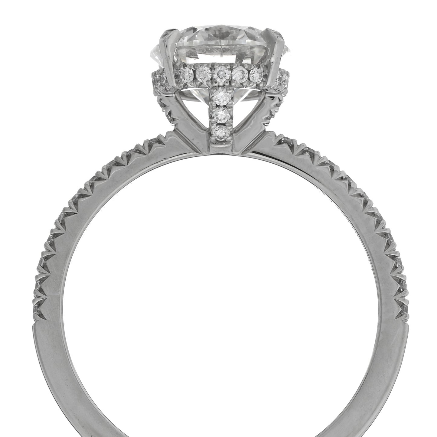 Platinum Diamond 1.58ct True Engagement Ring 51 5.75