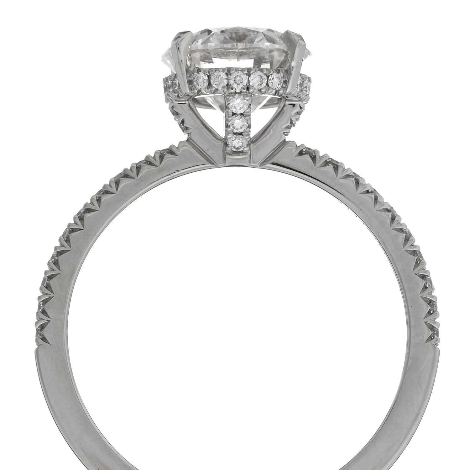 Tiffany Platinum Diamond 1.58ct True Engagement Ring 51 5.75 5 of 6