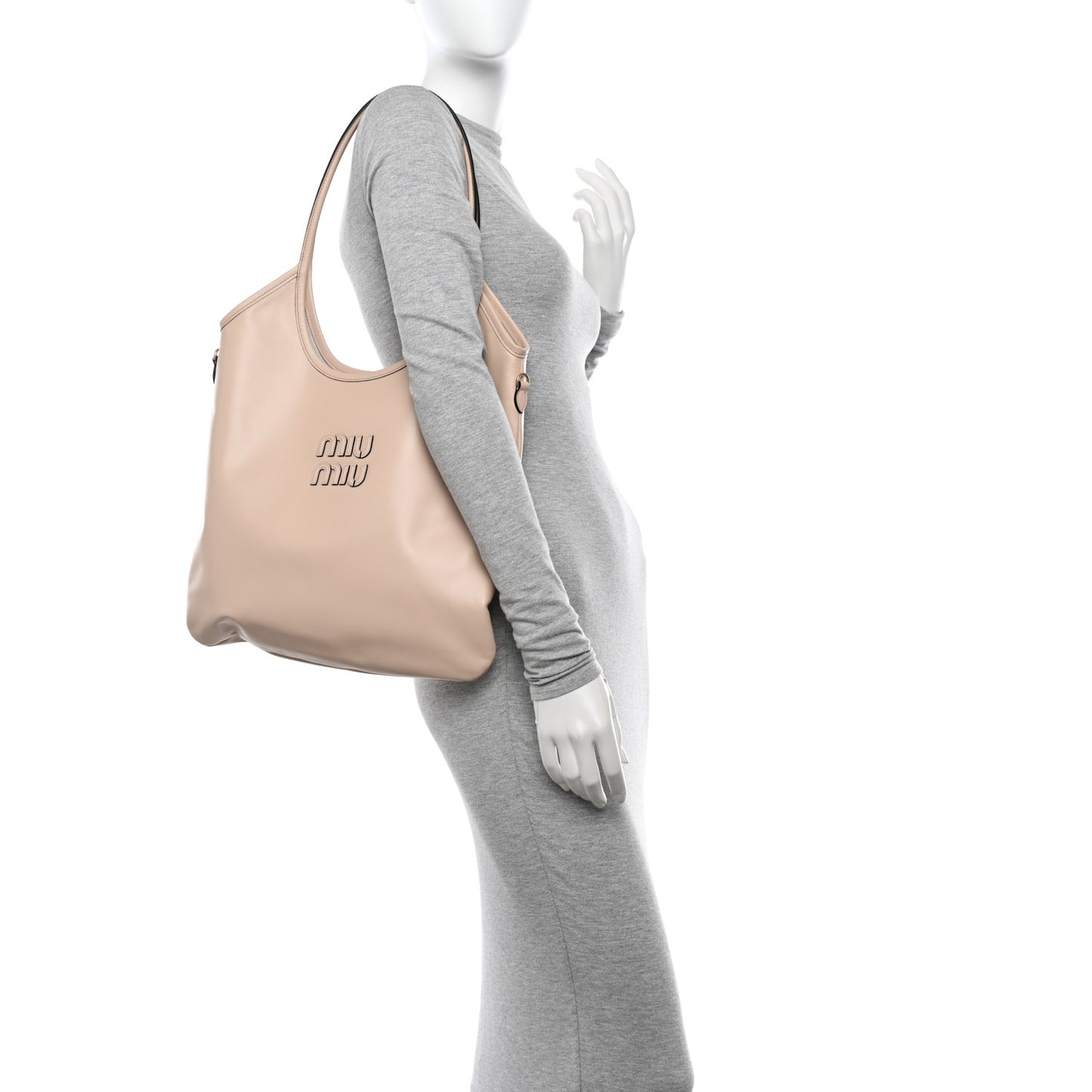 Nappa Ivy Bag Travertine Stone