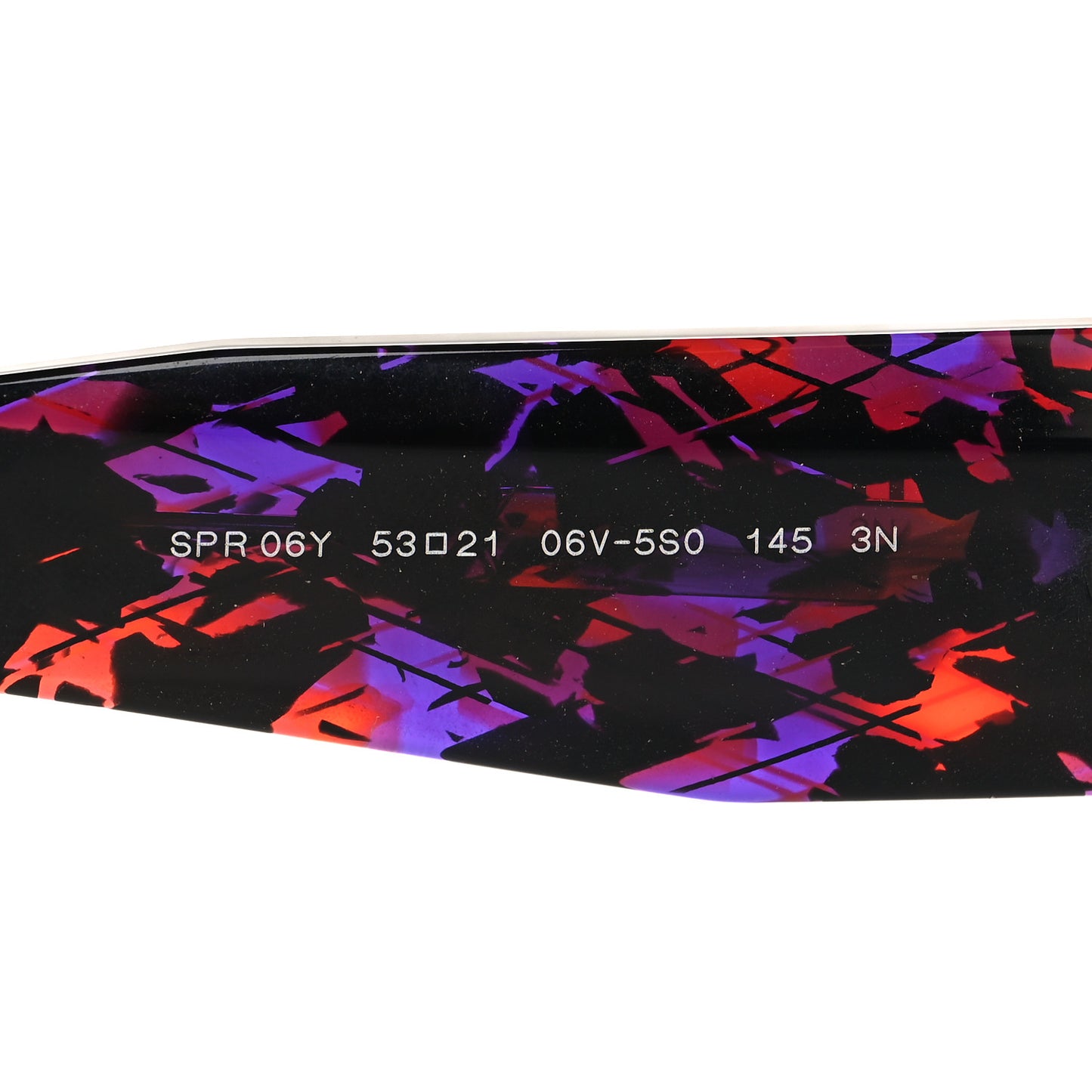 Acetate Symbole Sunglasses SPR 06Y Purple Multicolor