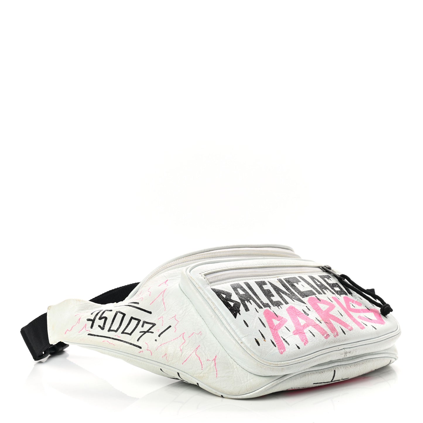 Agneau Arena Graffiti All Over Explorer Belt Bag White Multicolor