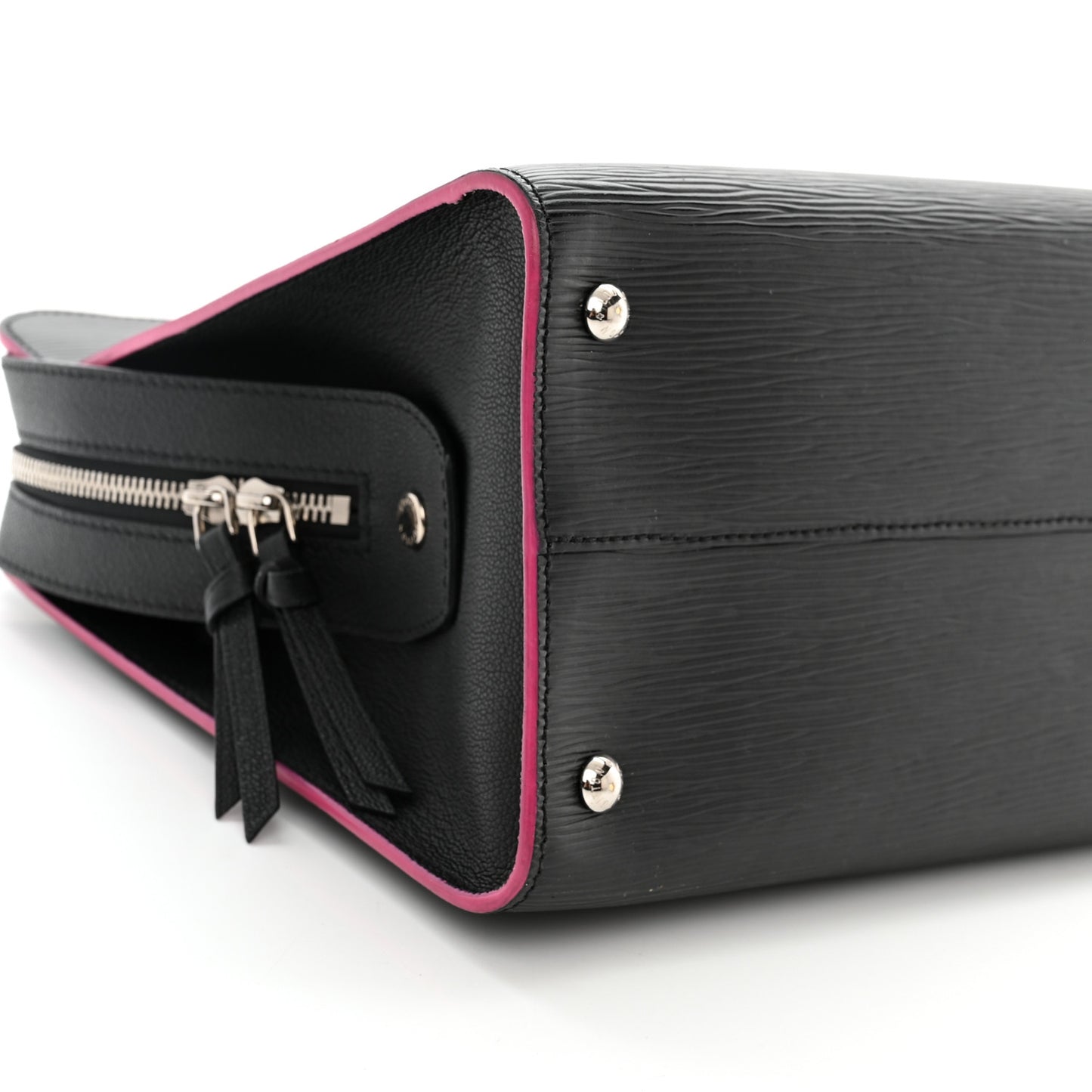 Epi Vaneau GM Black Hot Pink