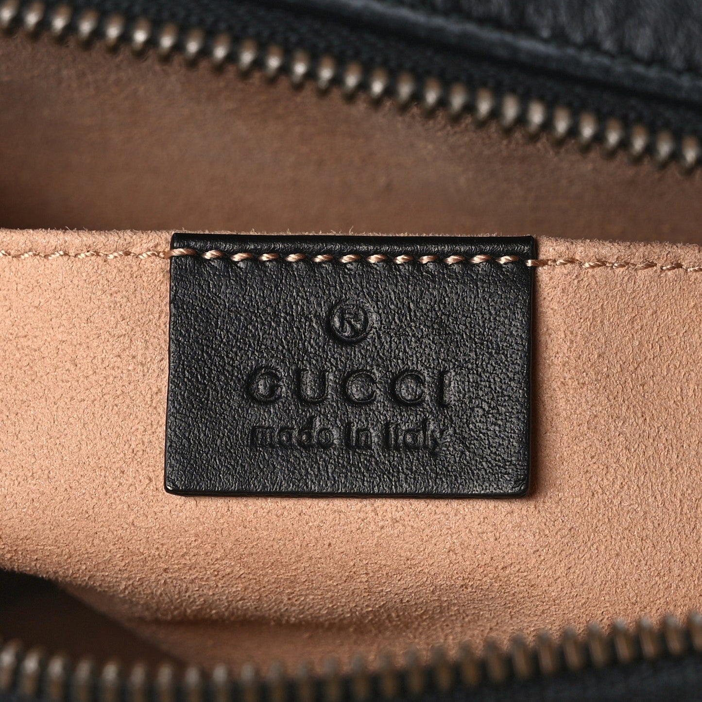 Calfskin Matelasse Animal Studs GG Marmont Belt Bag 85 34 Black