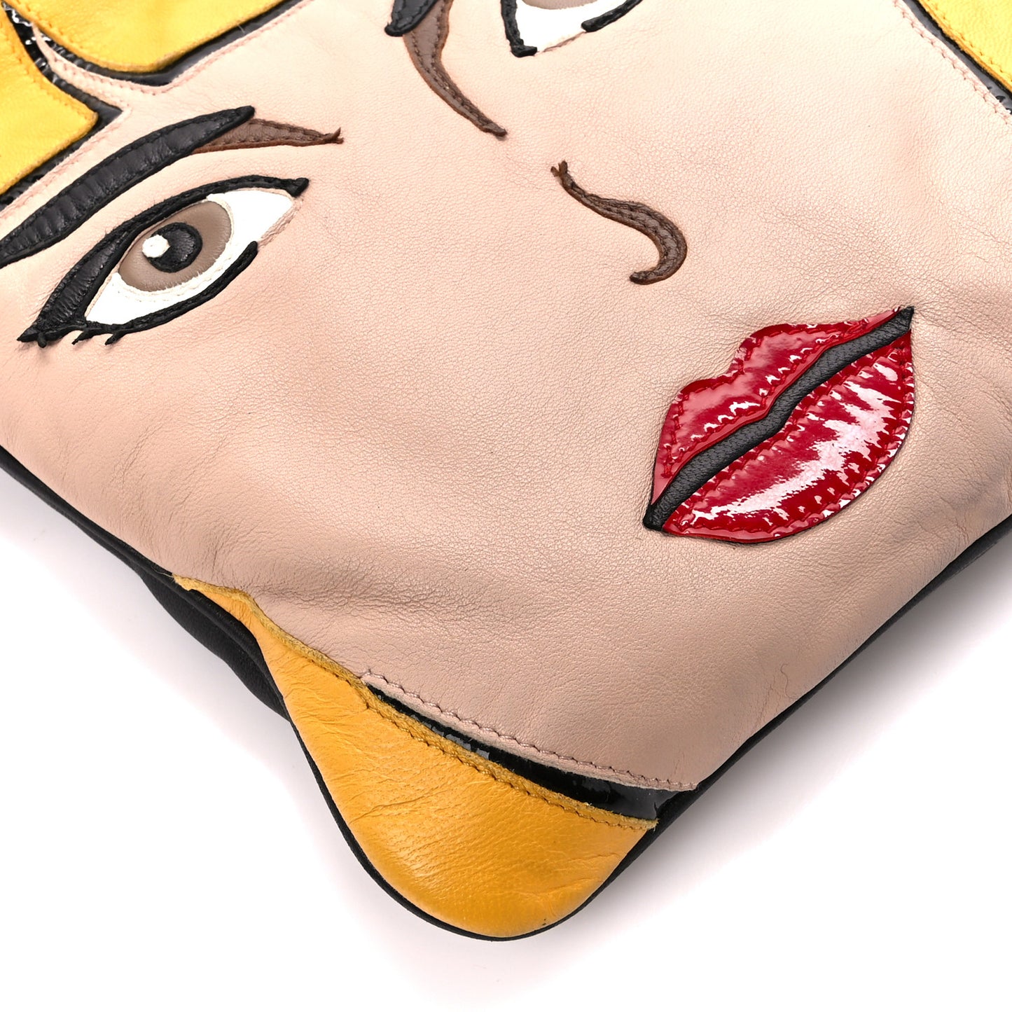 Nappa Pop Girl Zip Pouch Black