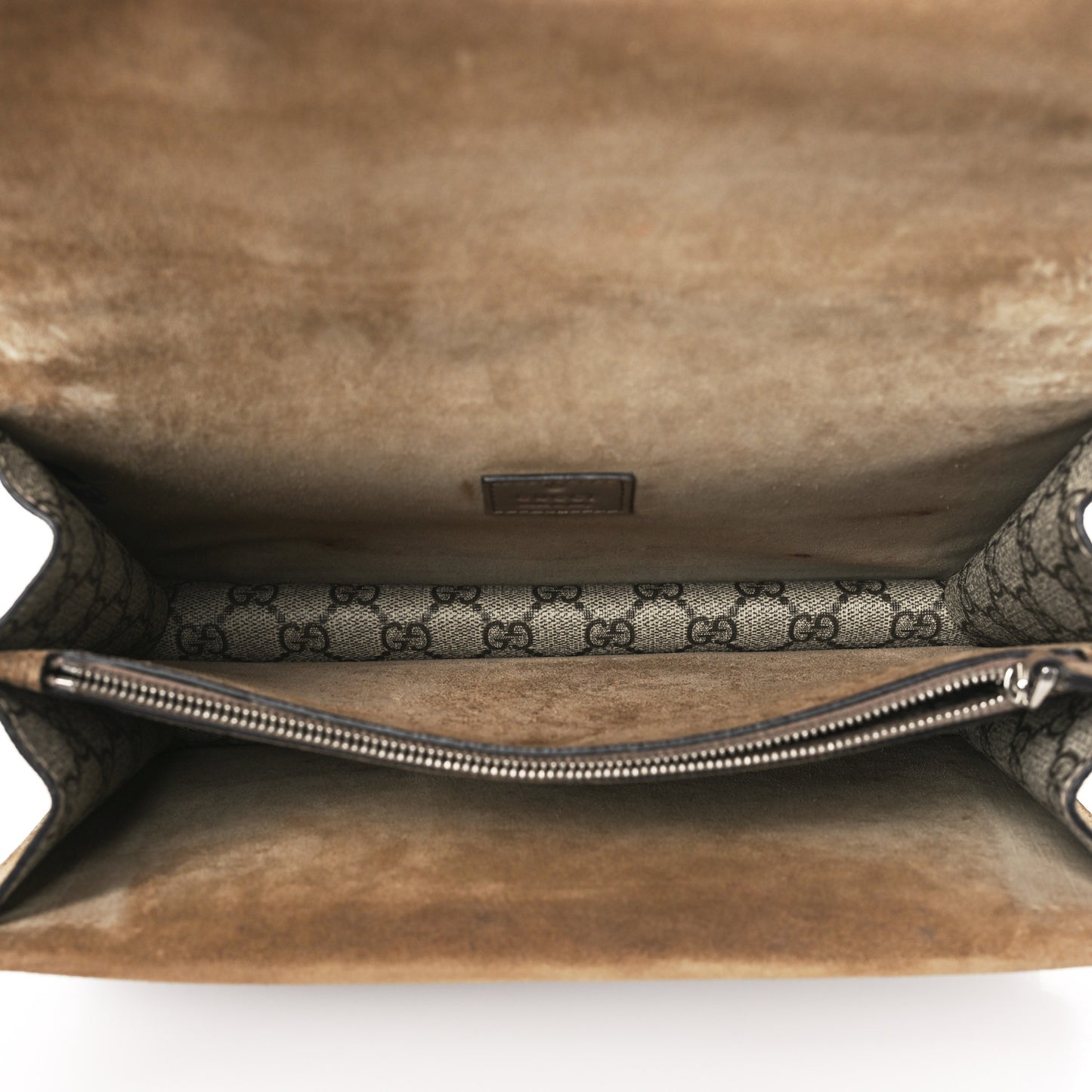 GG Supreme Monogram Small Dionysus Shoulder Bag Taupe