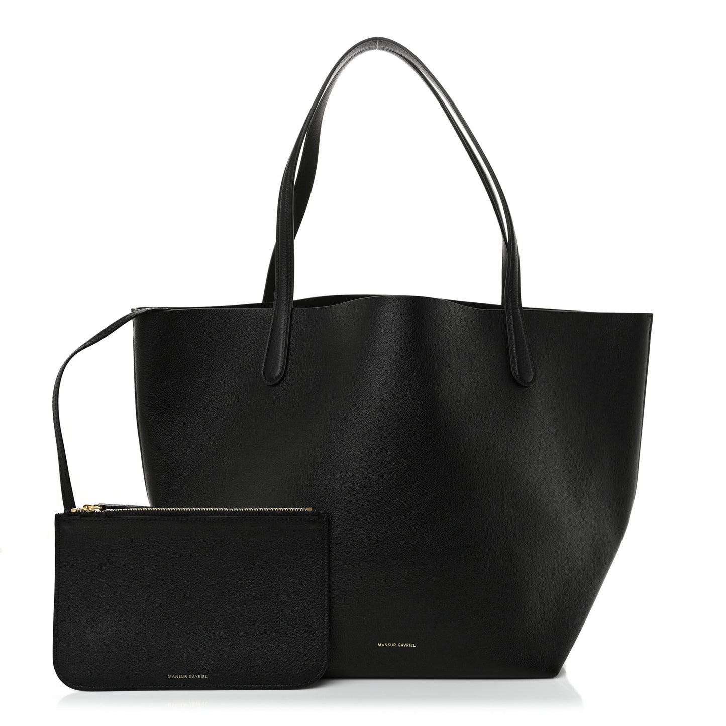 Supple Calfskin Everyday Soft Tote Black