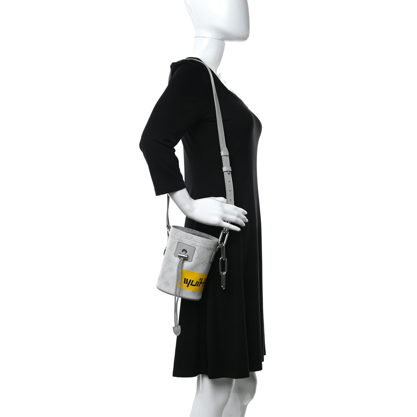 Monogram Chalk Nano Bag White