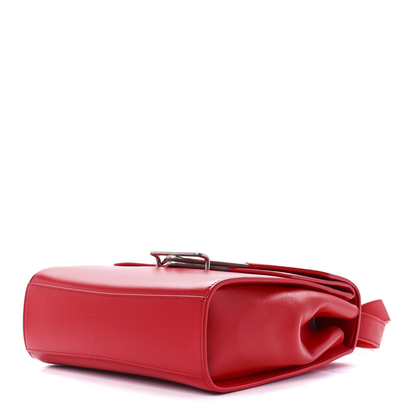 Box Calfskin Nappa Clip Bag Red