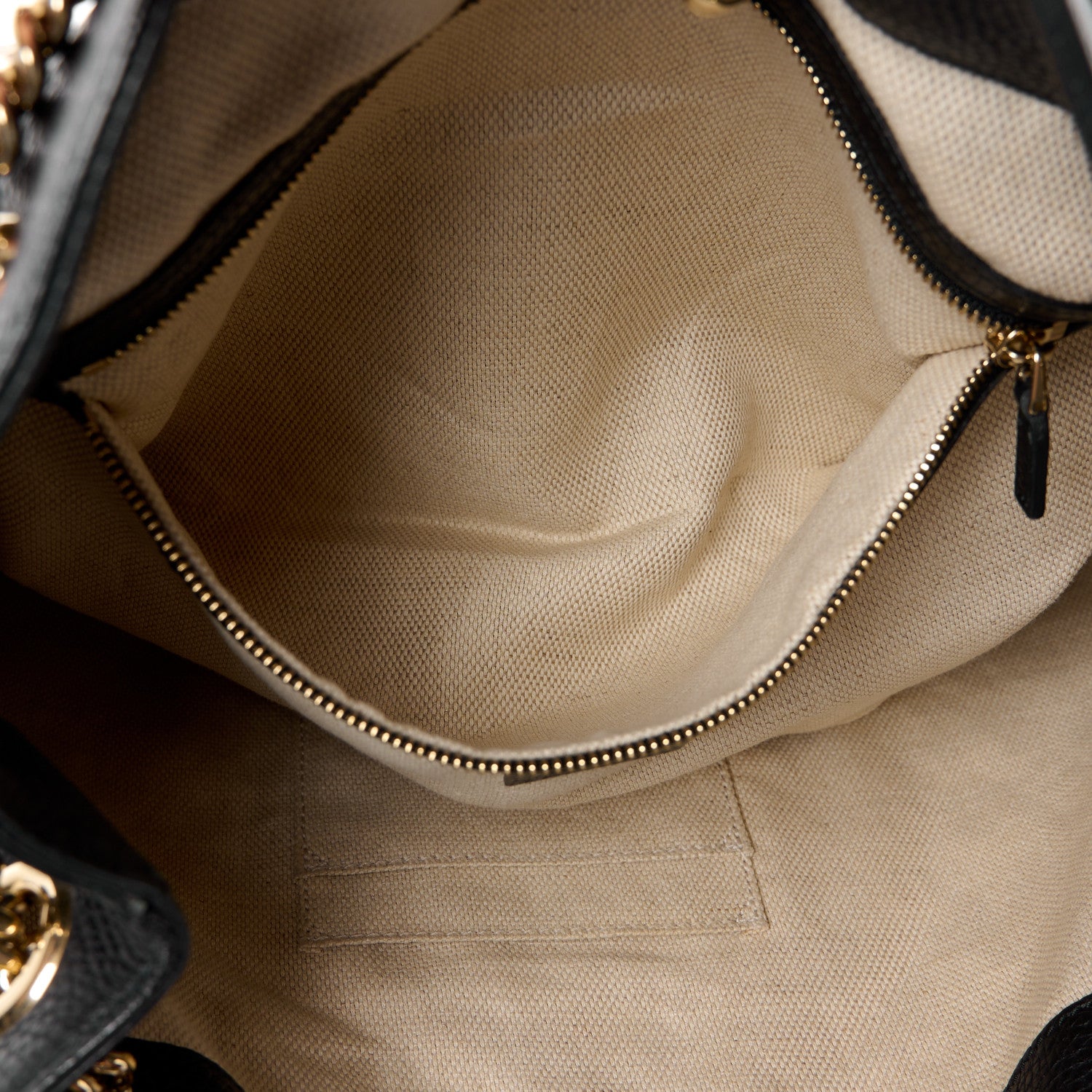 Gucci Pebbled Calfskin Medium Soho Chain Shoulder Bag Black 6 of 14