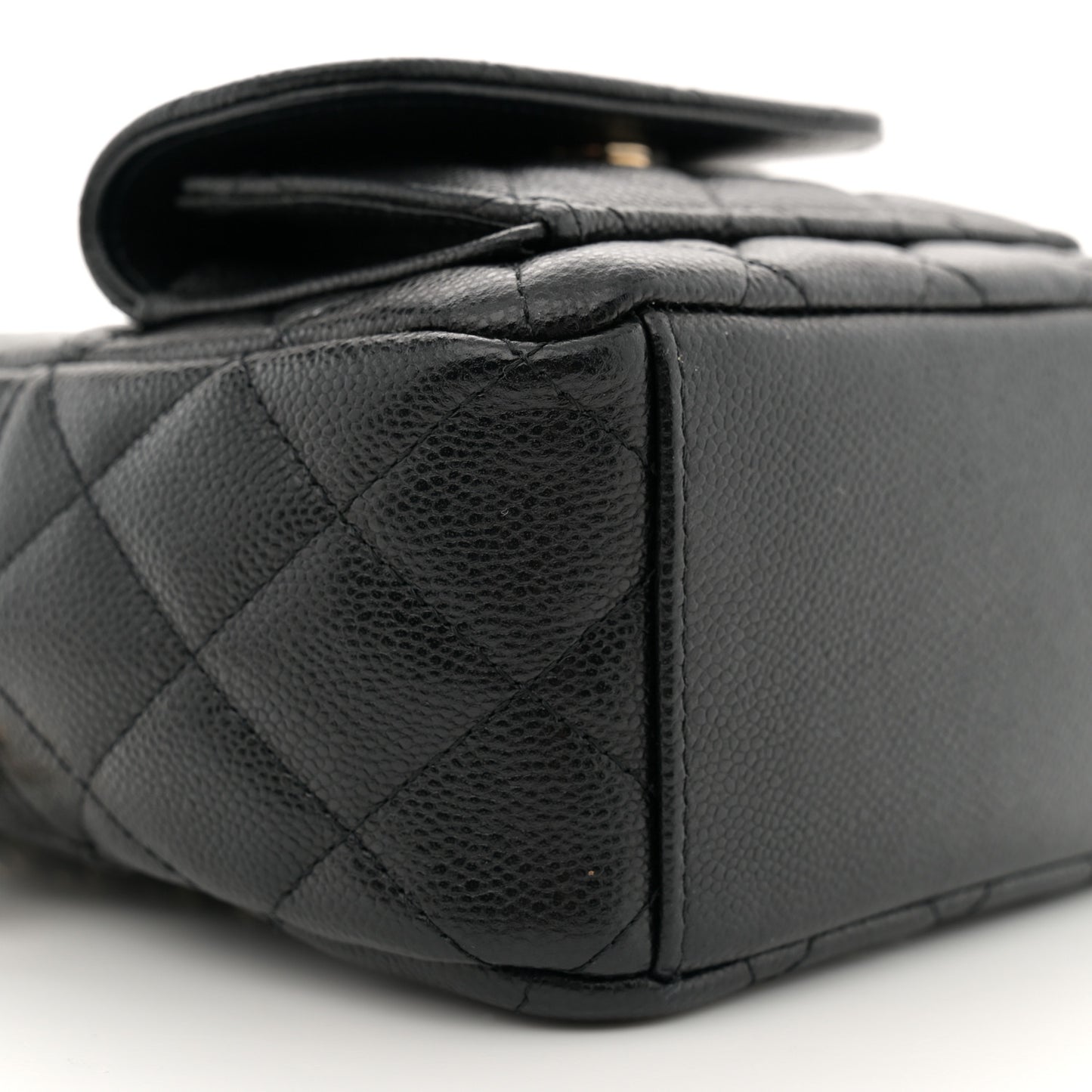 Caviar Quilted CC Mini Classic Backpack Black