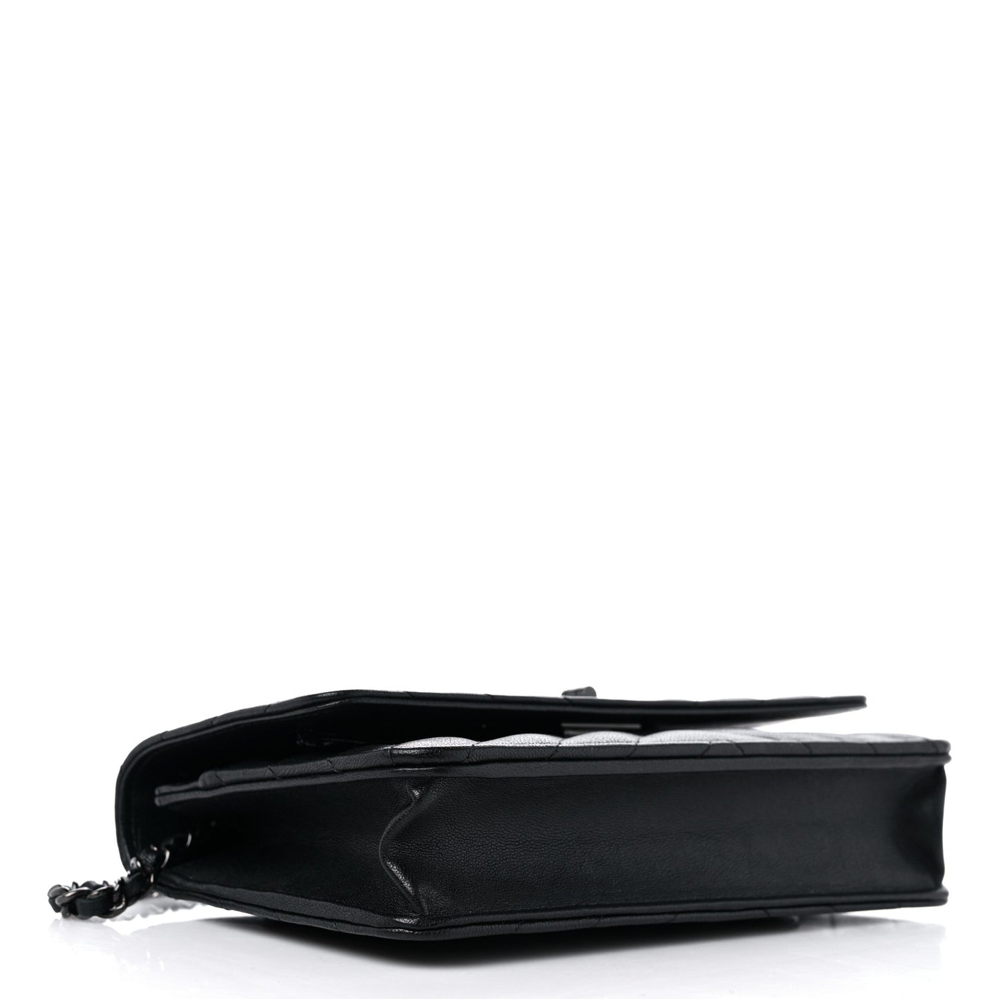 Sheepskin Chevron Reissue Wallet On Chain WOC So Black