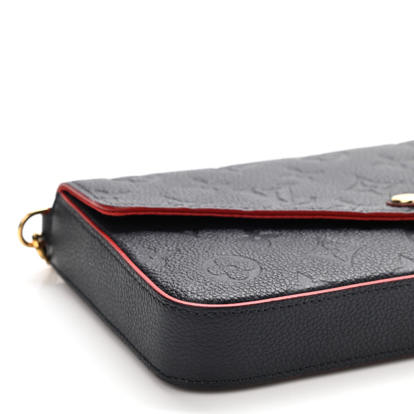 Empreinte Pochette Felicie Chain Wallet Marine Rouge