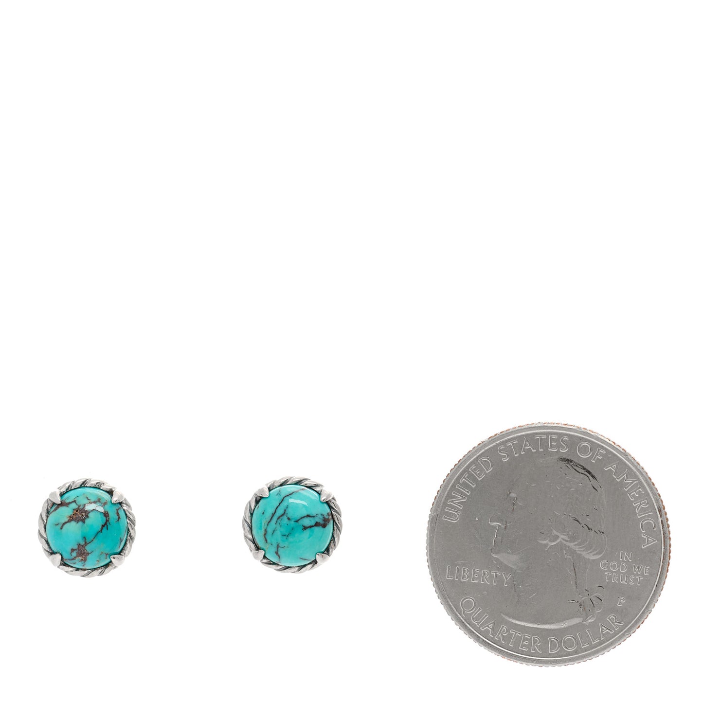 Sterling Silver Turquoise Chatelaine Earrings