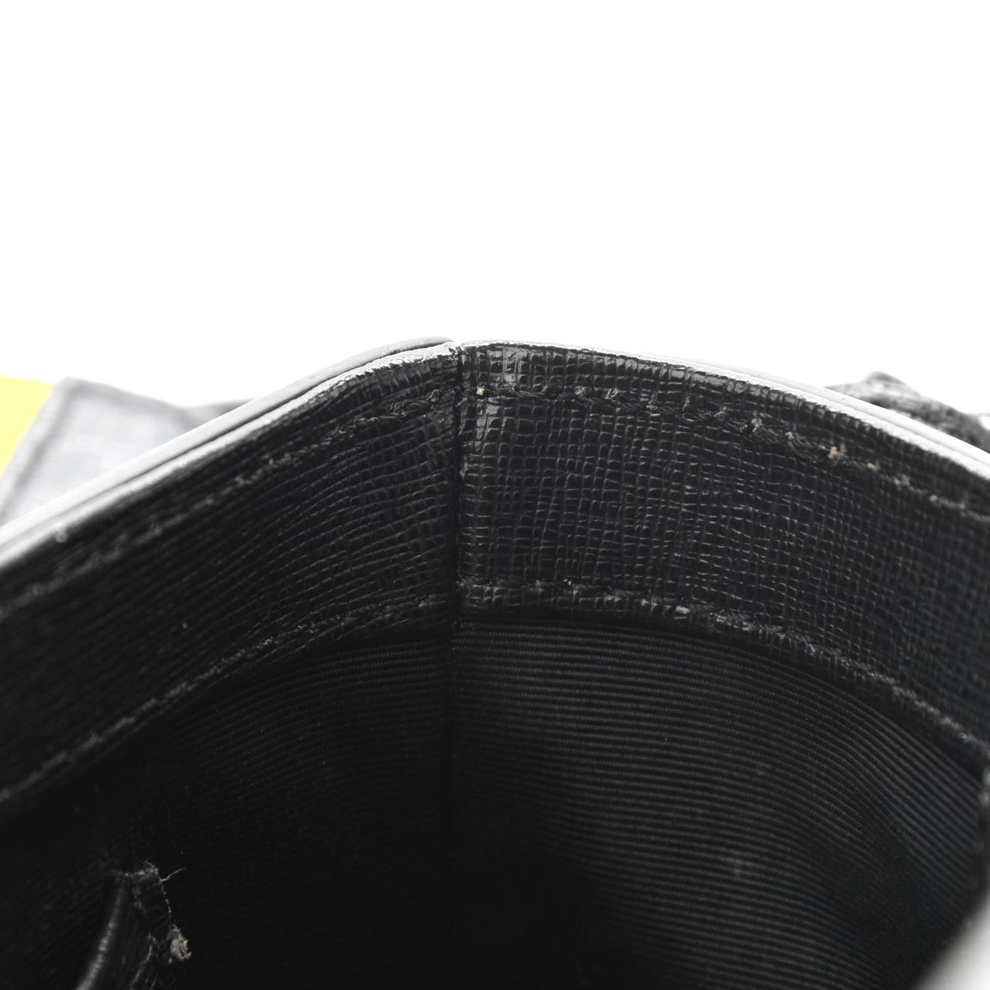 Calfskin Diag Striped Belt Bag Crossbody Black White
