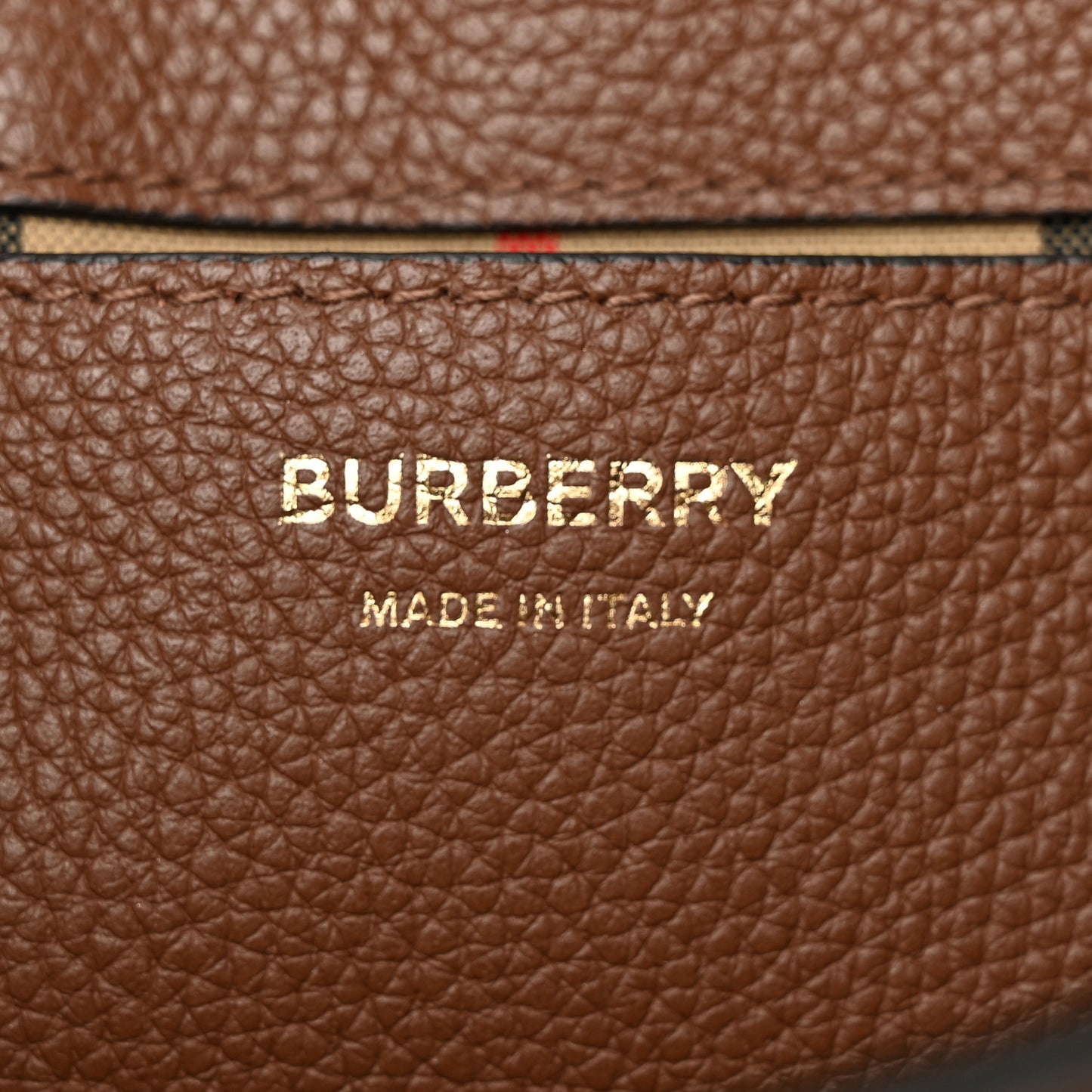Calfskin Vintage Check Note Crossbody Bag Tan