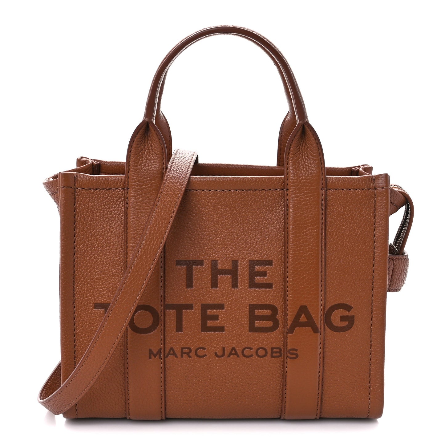 Grained Calfskin Small The Tote Bag Argan Oil