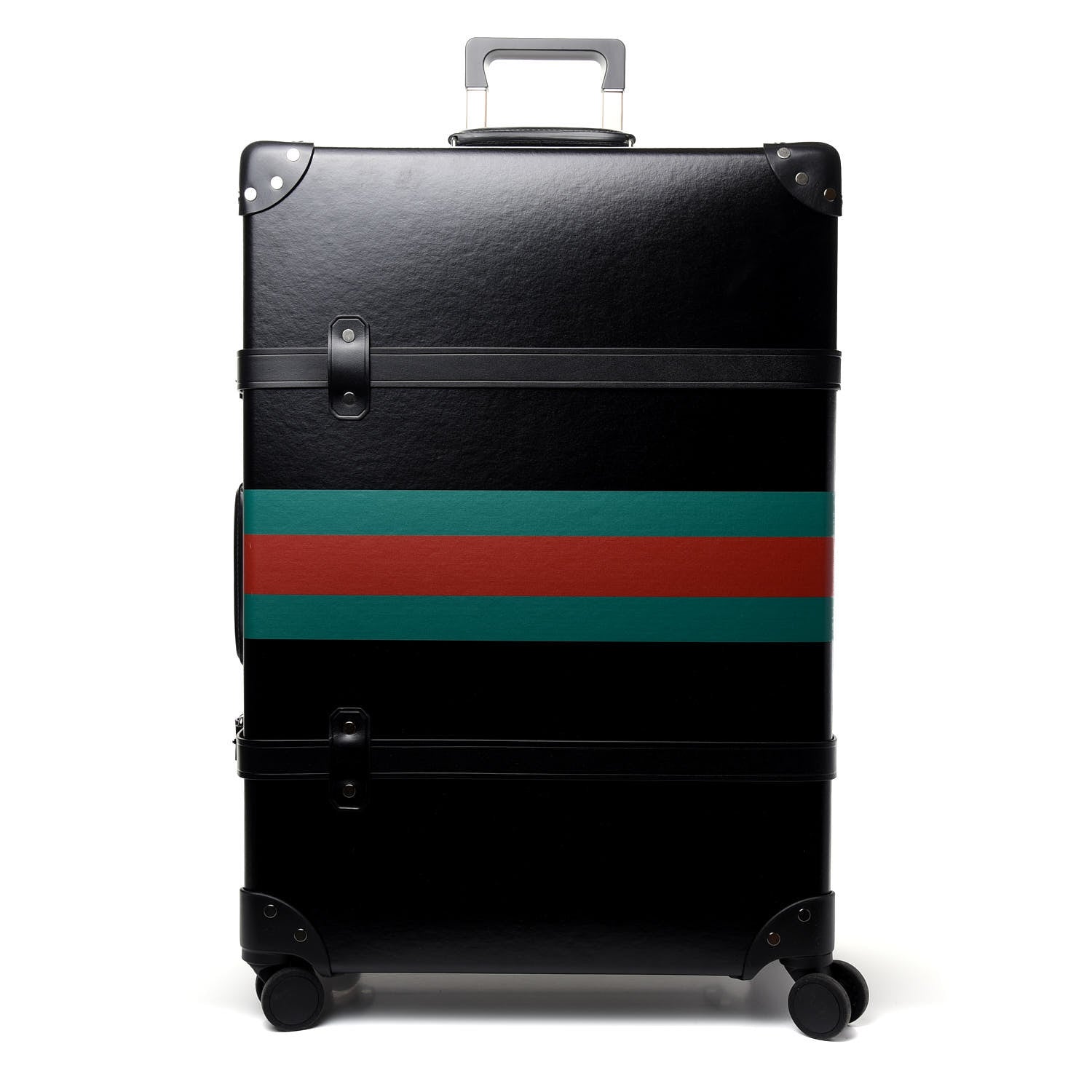 Gucci Calfskin Web Medium Globe-Trotter Suitcase Black 1 of 12