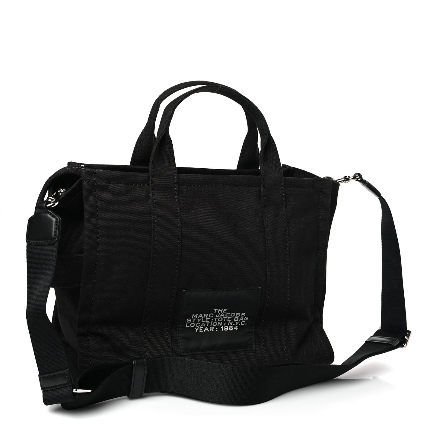 Cotton Canvas Medium The Tote Black