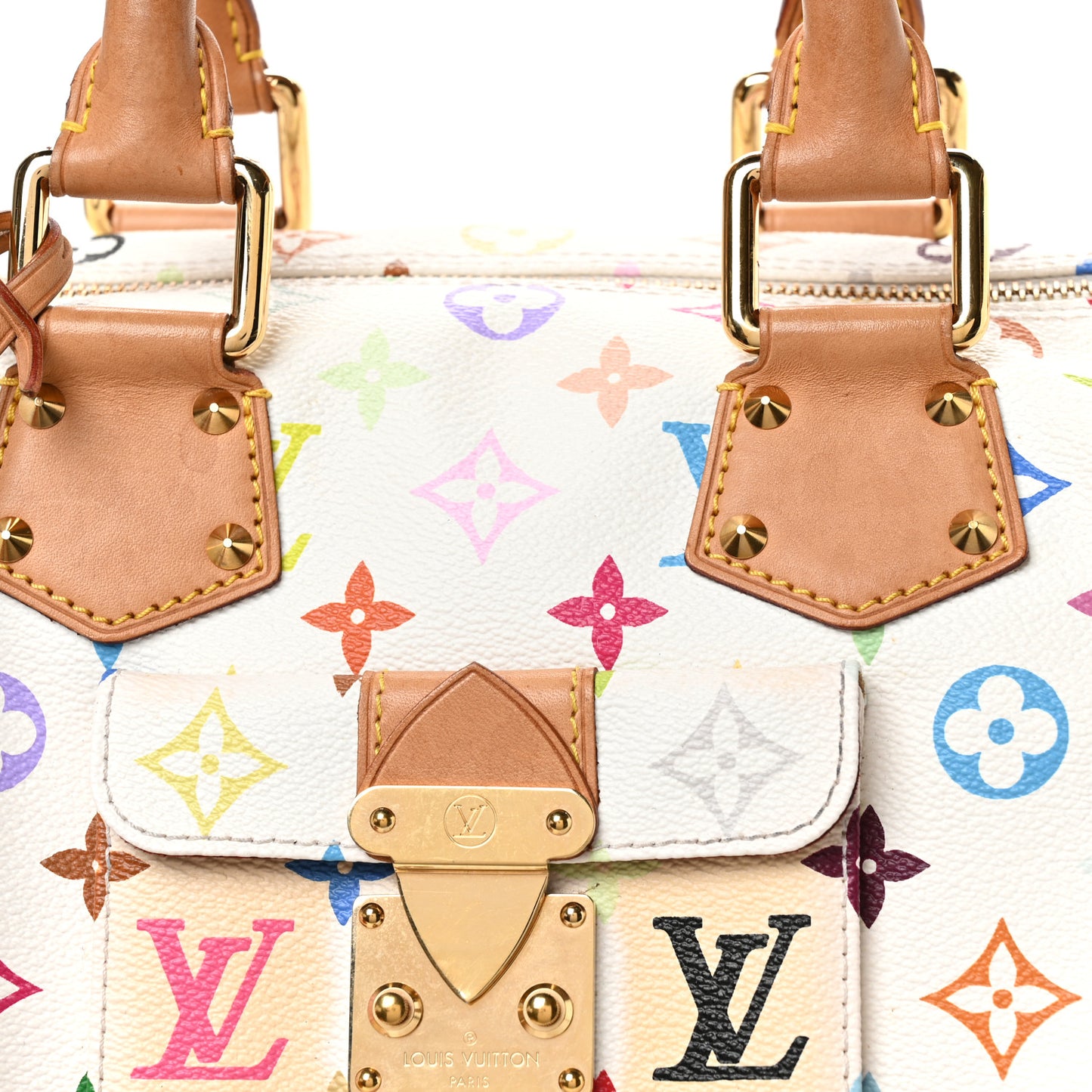 Monogram Multicolor Speedy 30 White