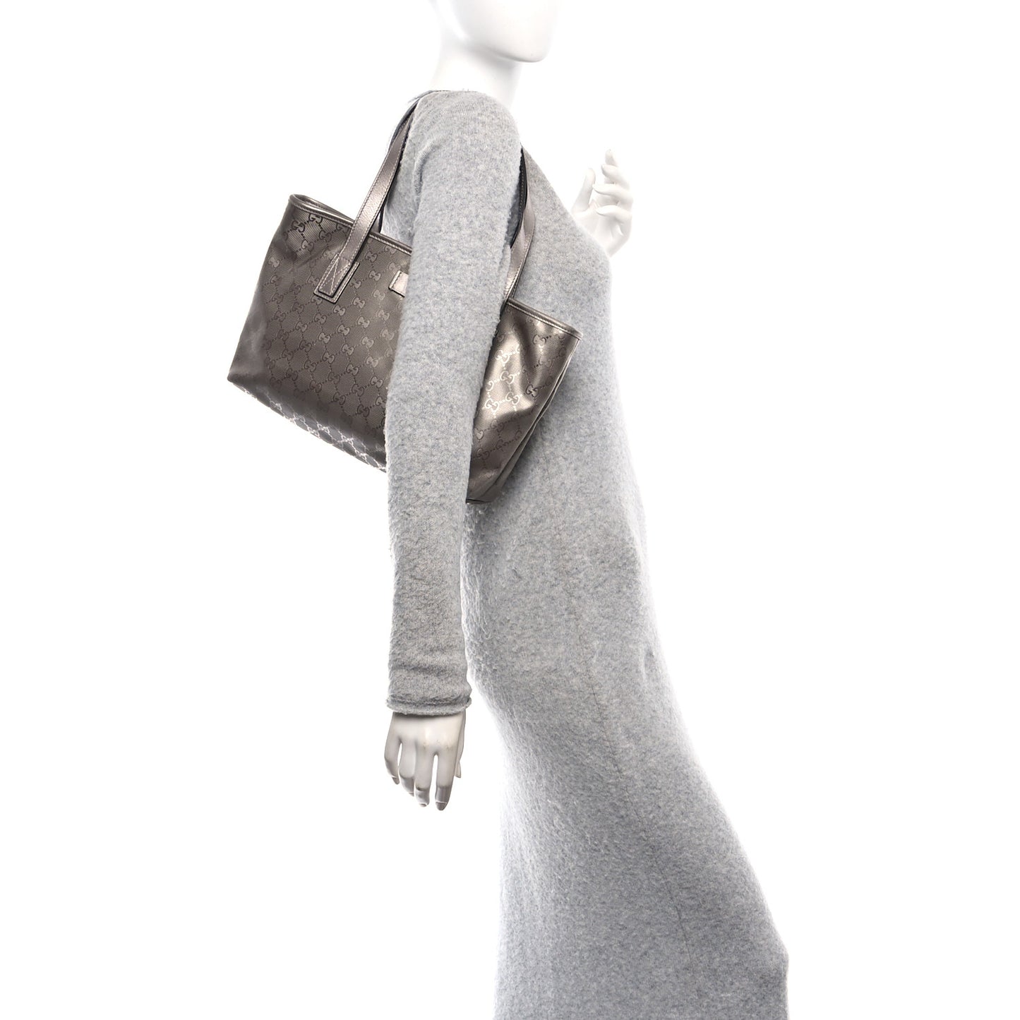 Imprime Monogram Small Joy Tote Pewter