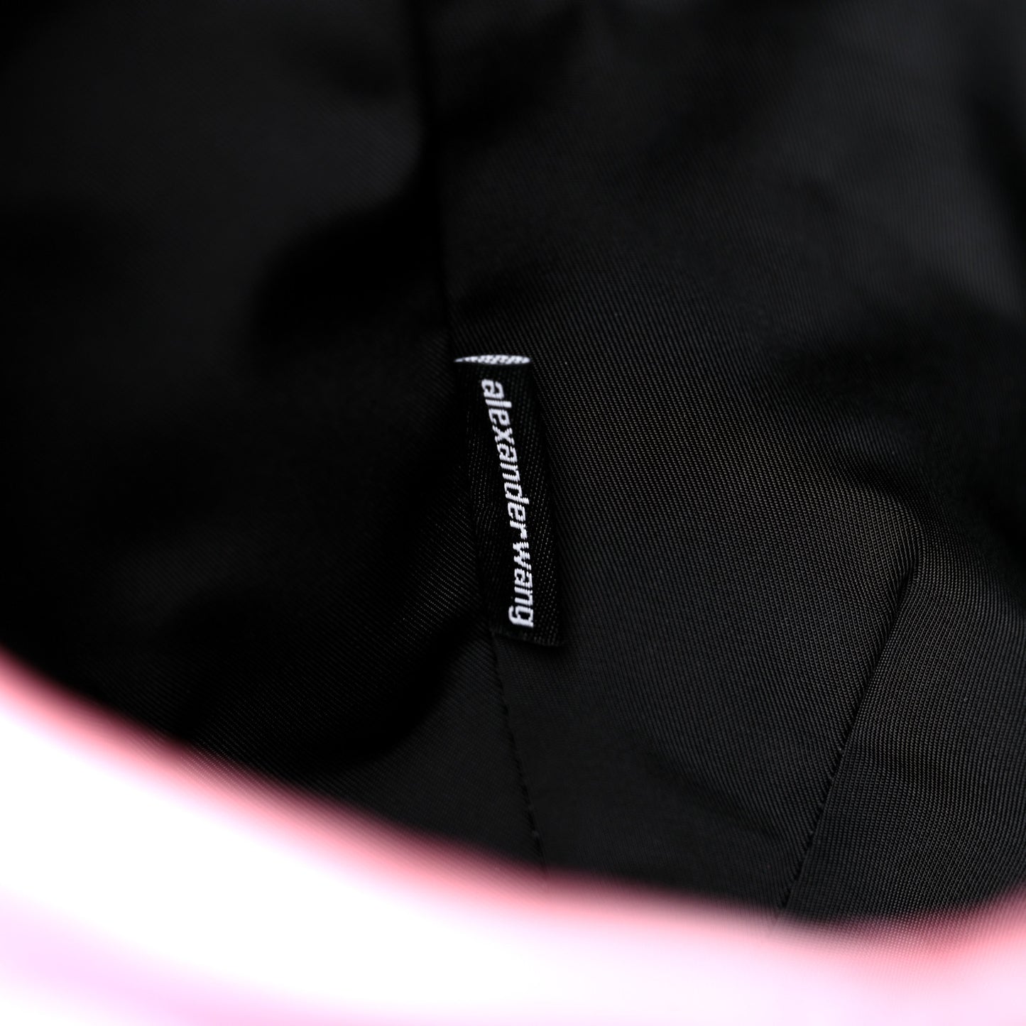 Tulle Mesh Pom Bag Cradle Pink