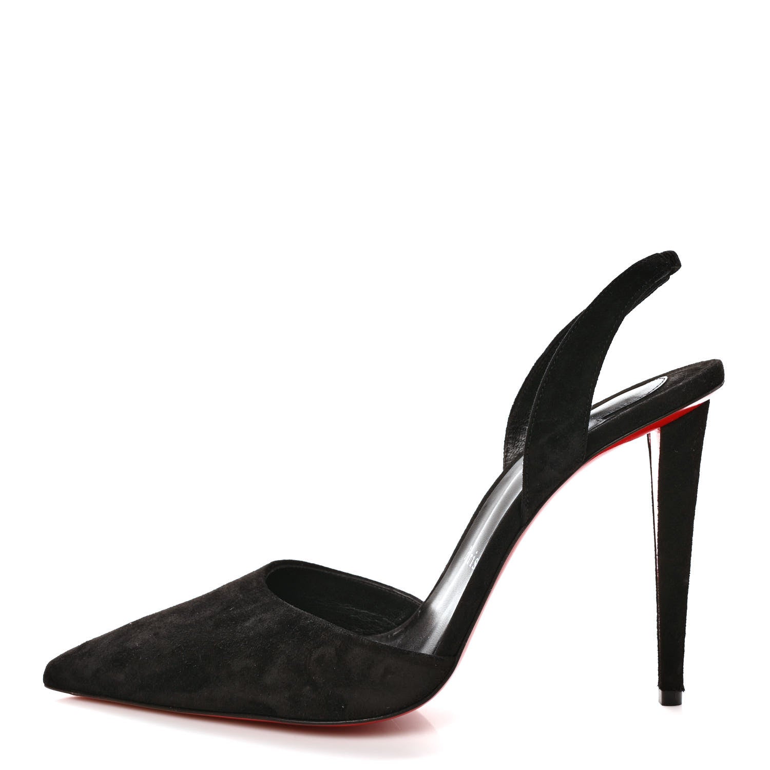 Christian Louboutin Veau Velours Astrid Sling 100 Pumps 40 Black 1 of 7