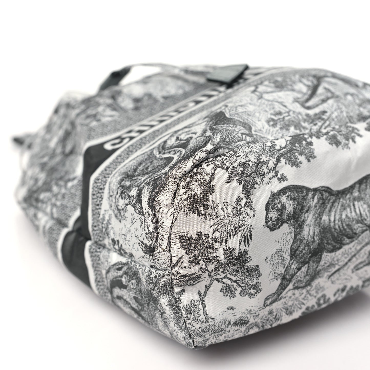 Technical Fabric Embroidered Toile De Jouy Sauvage DiorTravel Pouch Grey
