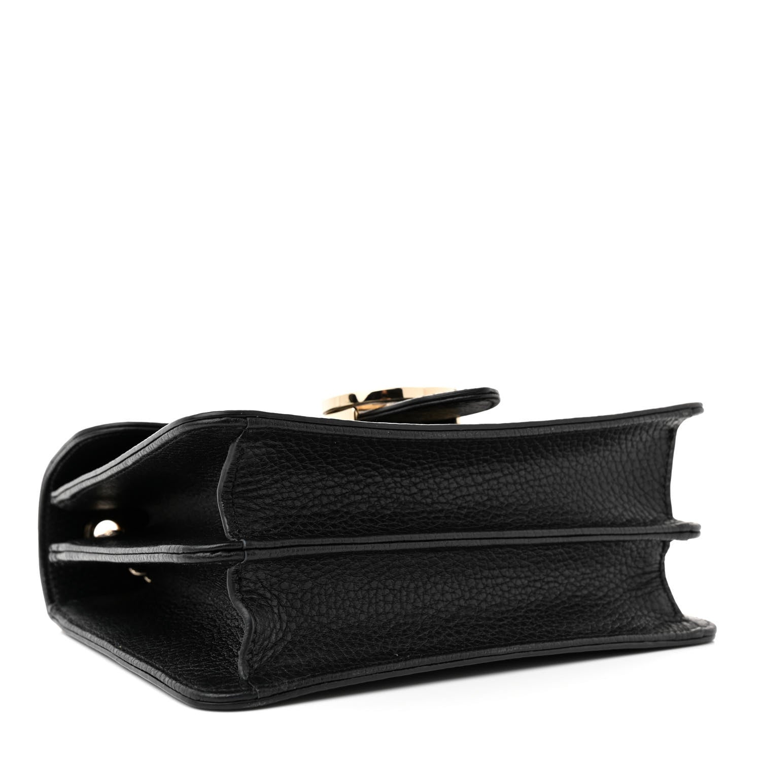 Gucci Dollar Calfskin Small Interlocking G Shoulder Bag Black 4 of 11