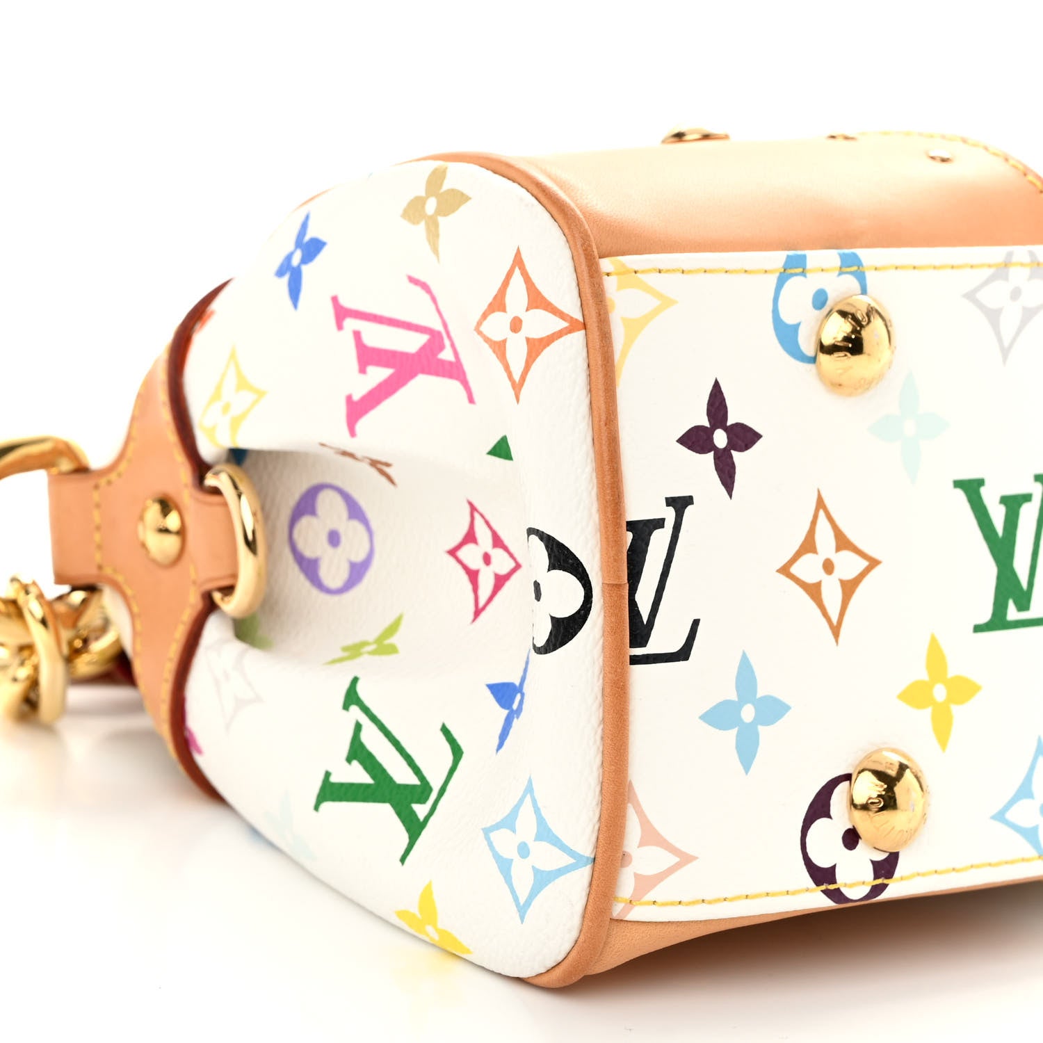 Louis Vuitton LOUIS VUITTON Monogram Multicolor Beverly MM White 8 of 9
