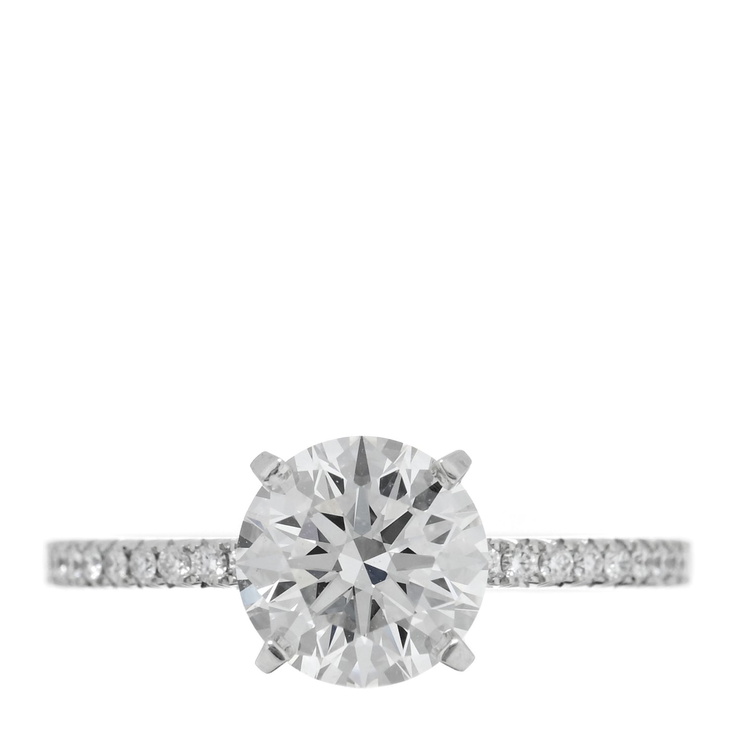 Platinum Diamond 1.58ct True Engagement Ring 51 5.75