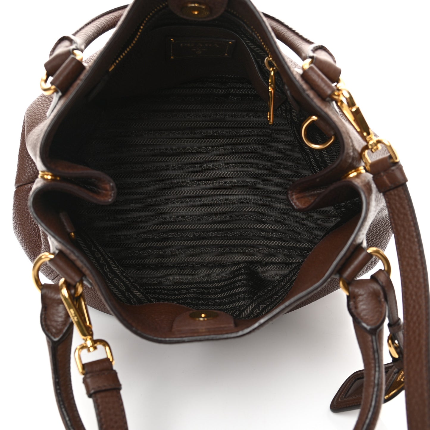 Vitello Daino Shoulder Bag Bruciato