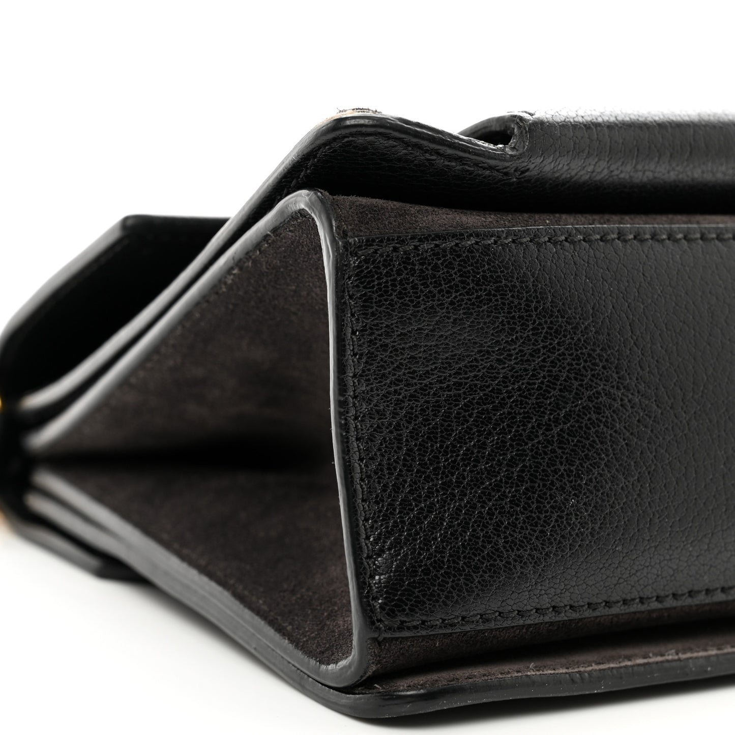 Goatskin Suede Small GV3 Shoulder Bag Black