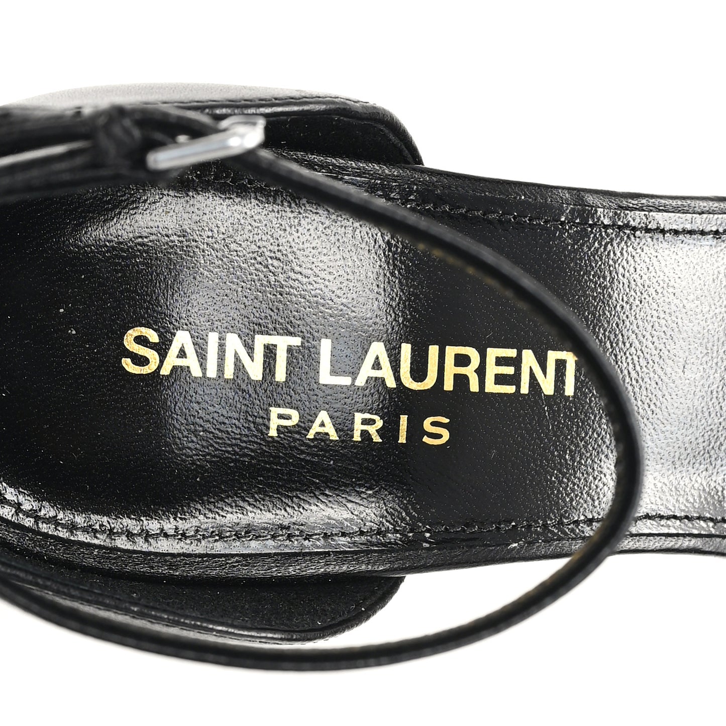 Calfskin Opyum 110 Sandals 36 Black