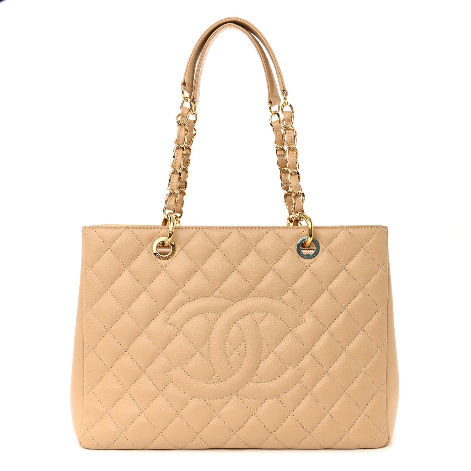Chanel Caviar Quilted Grand Shopping Tote GST Beige Clair 1 of 19