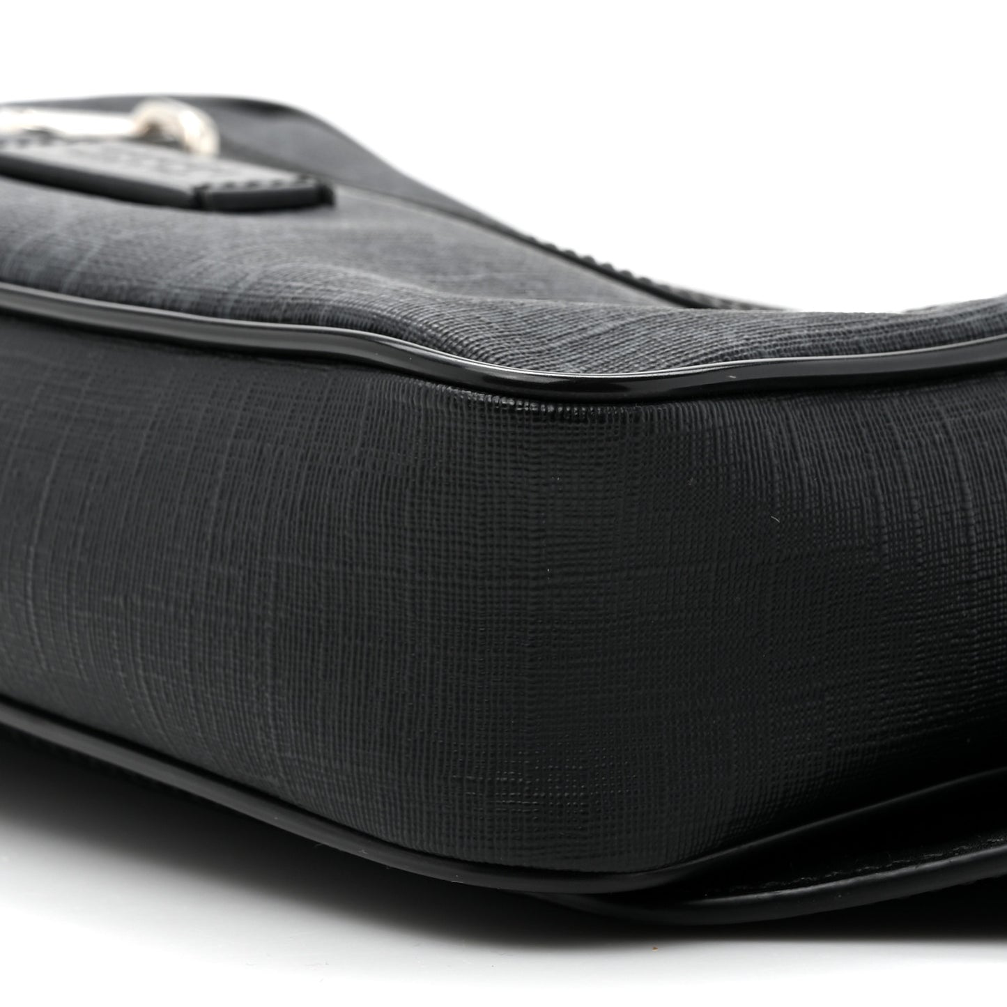 Soft GG Supreme Monogram Web Belt Bag Black Grey