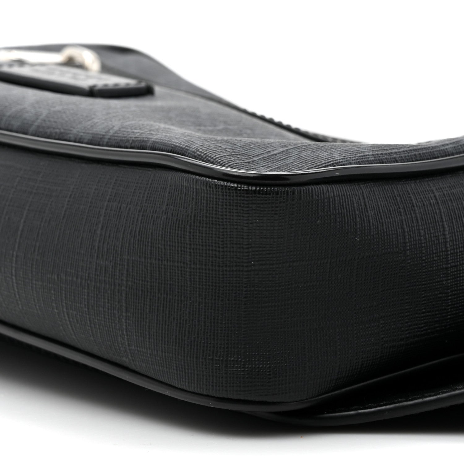 Gucci Soft GG Supreme Monogram Web Belt Bag Black Grey 9 of 10