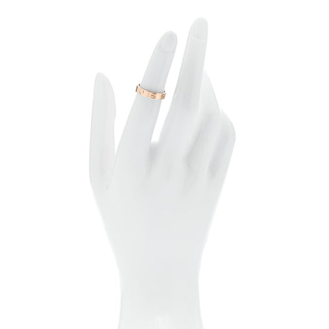 18K Pink Gold 3.5mm LOVE Wedding Band Ring 47 4