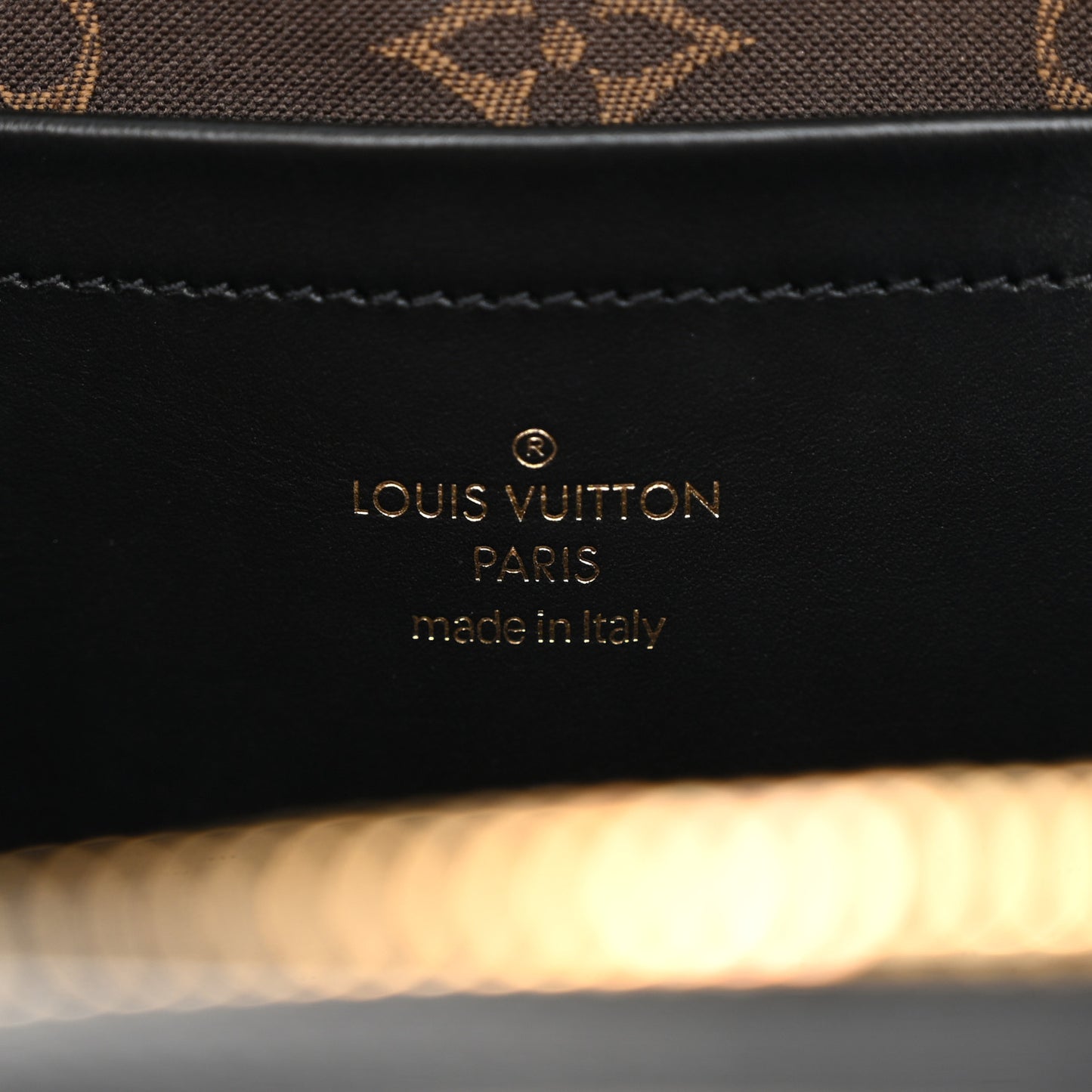 Calfskin Monogram Embossed Utility Crossbody Black