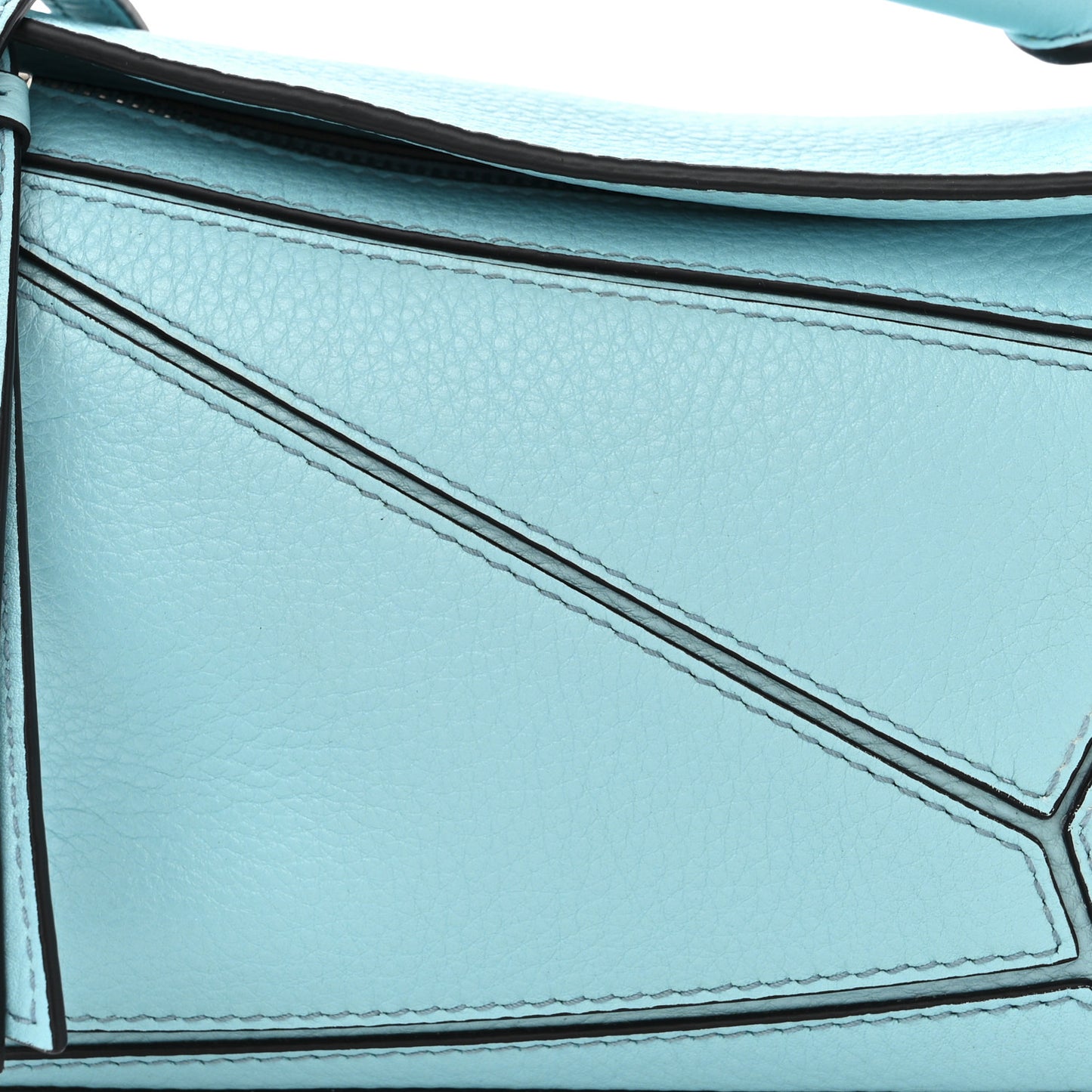 Calfskin Mini Puzzle Bag Light Blue