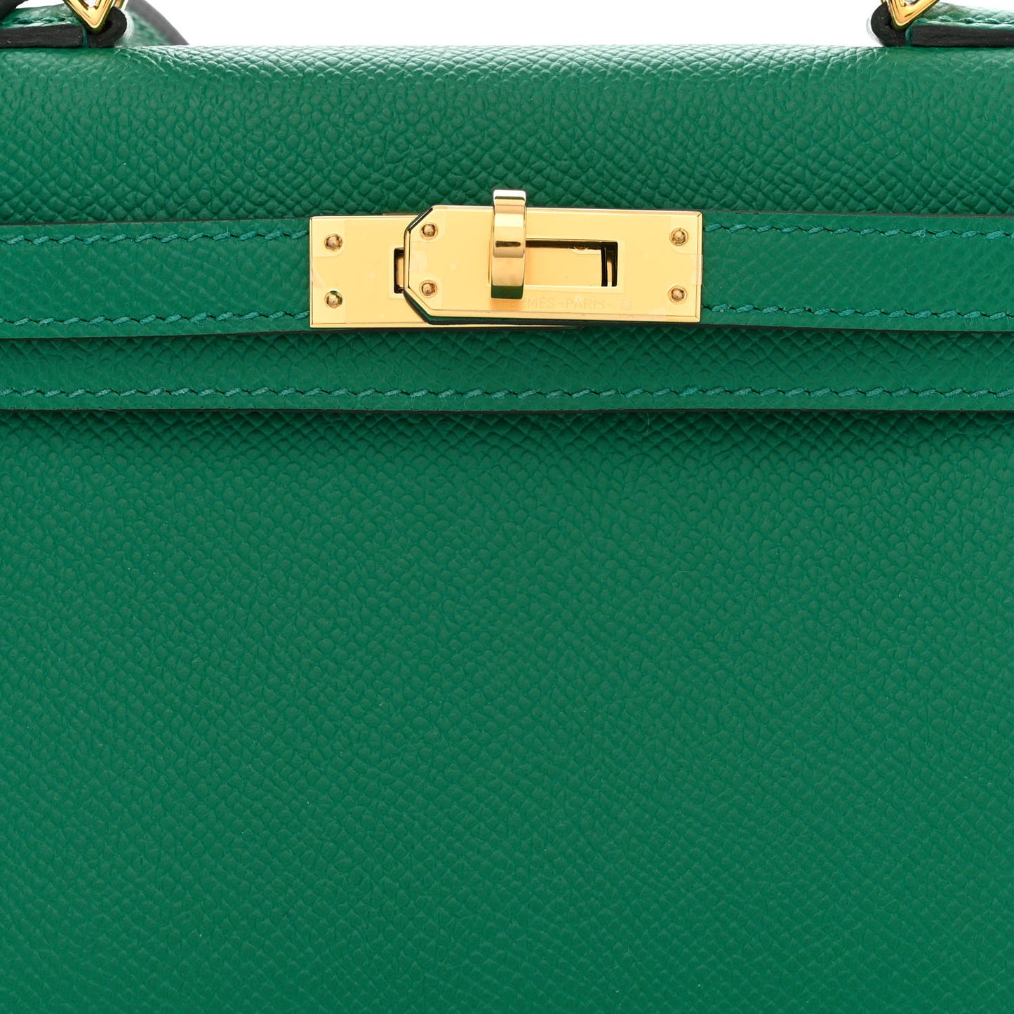 Epsom Mini Kelly Sellier 20 Vert Vertigo