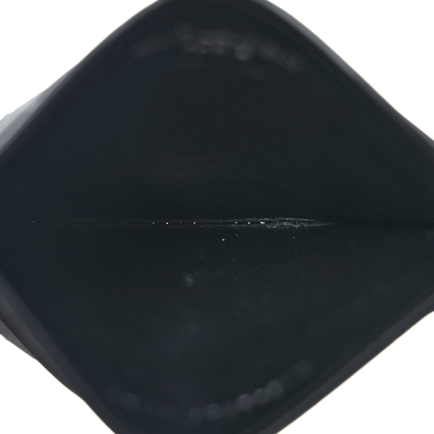 Grain De Poudre Matelasse Chevron Monogram Credit Card Case Black
