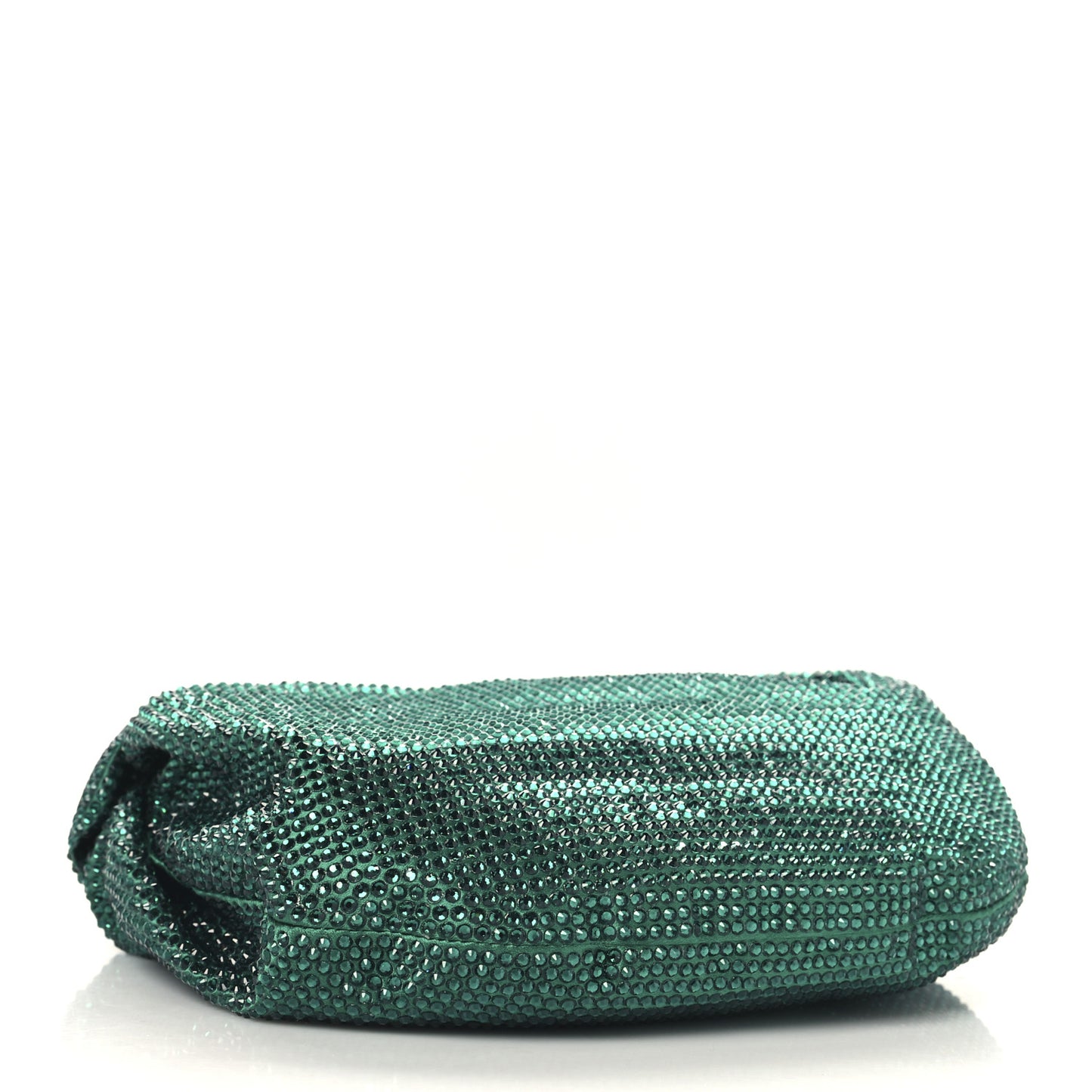 Crystal Embellished Satin Mini Hotfix Jodie Emerald