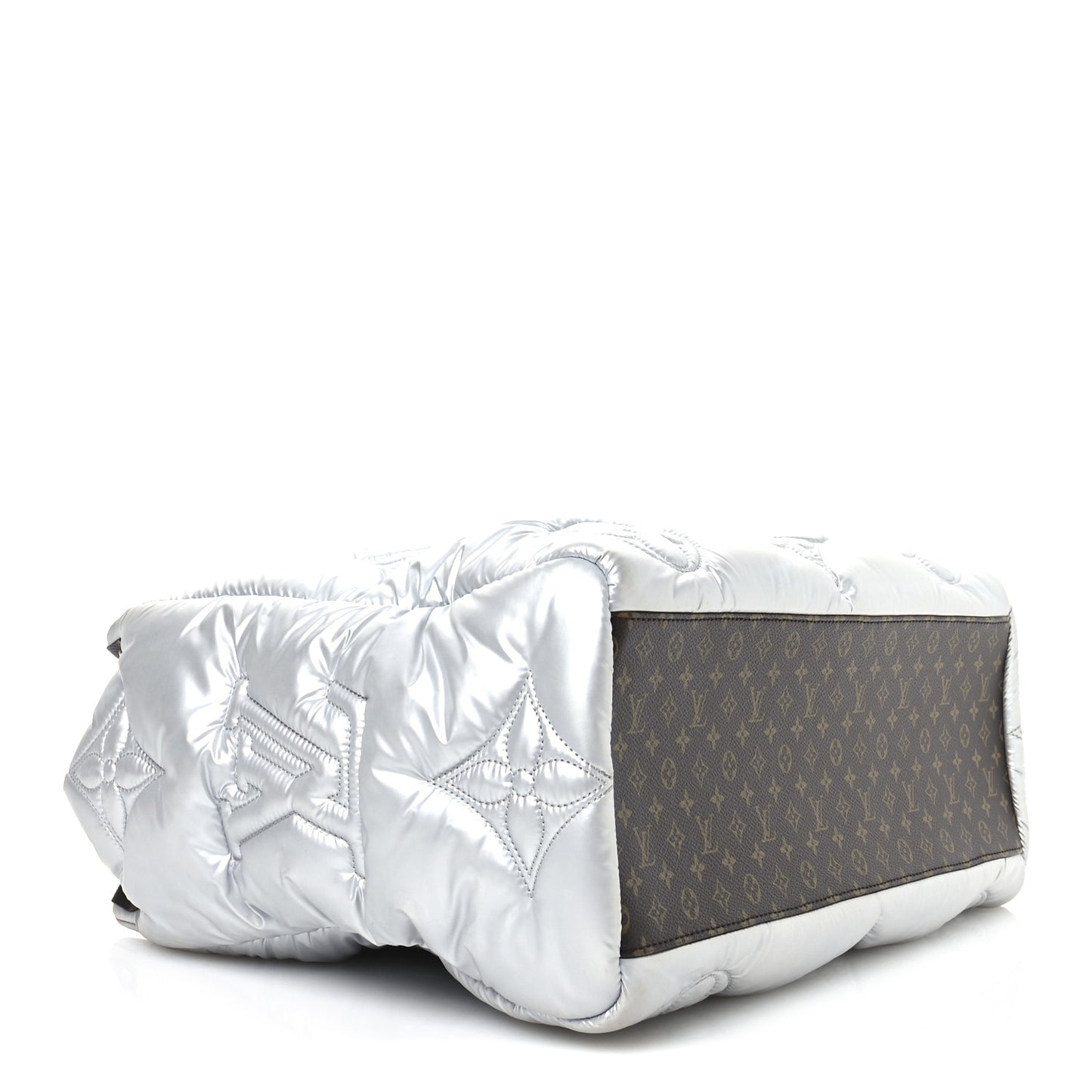 Econyl Monogram Pillow Giant Onthego GM Silver
