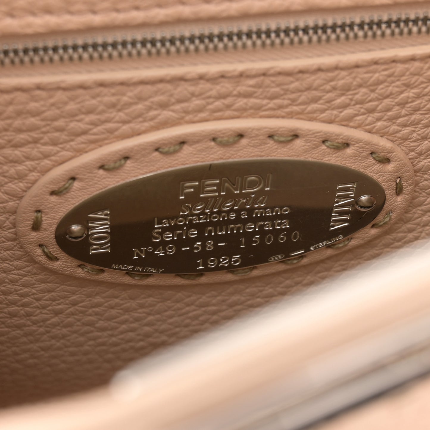 Cuoio Romano Snakeskin Selleria Mini Peekaboo Iconic Satchel Plaster