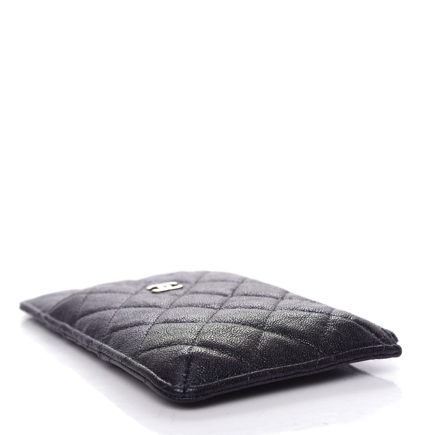 Chanel Iridescent Caviar Quilted Classic iPhone Pouch Black 4 of 9