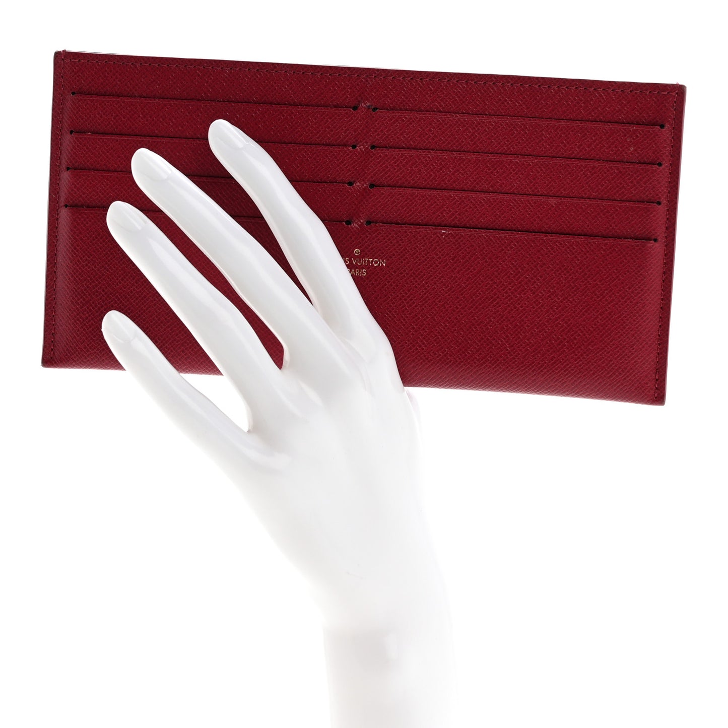 Calfskin Felicie Card Holder Insert Fuchsia