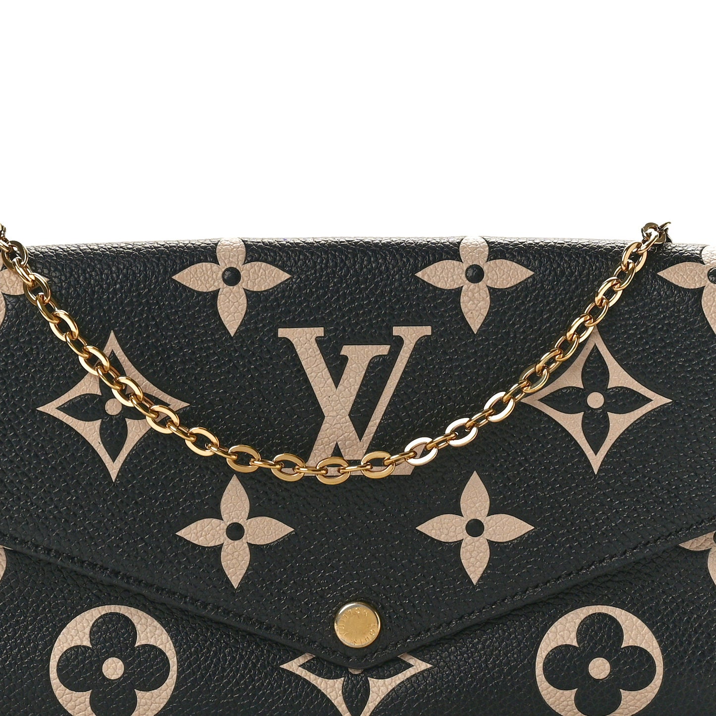 Empreinte Monogram Giant Felicie Pochette Black Beige