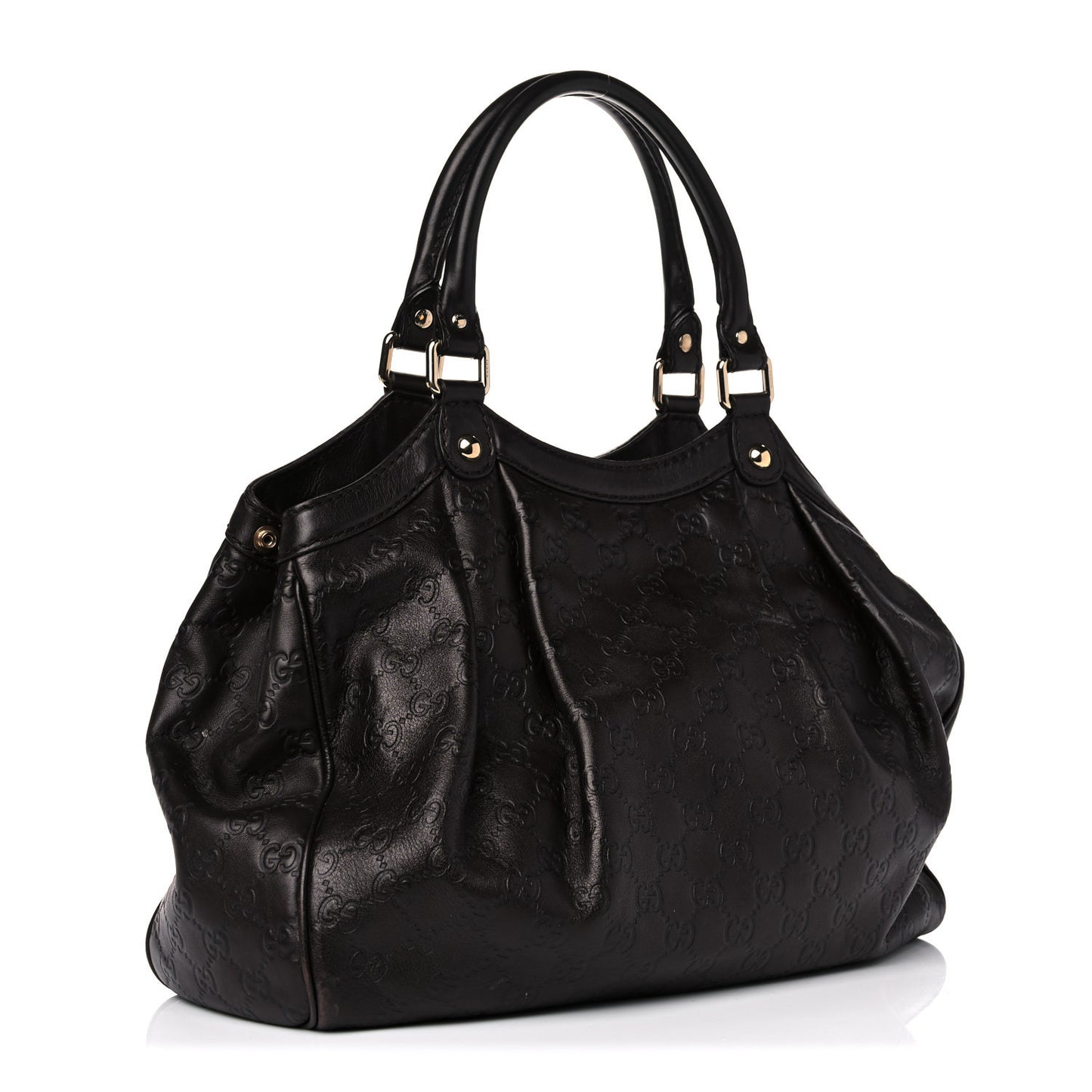 Guccissima Medium Sukey Tote Chocolate