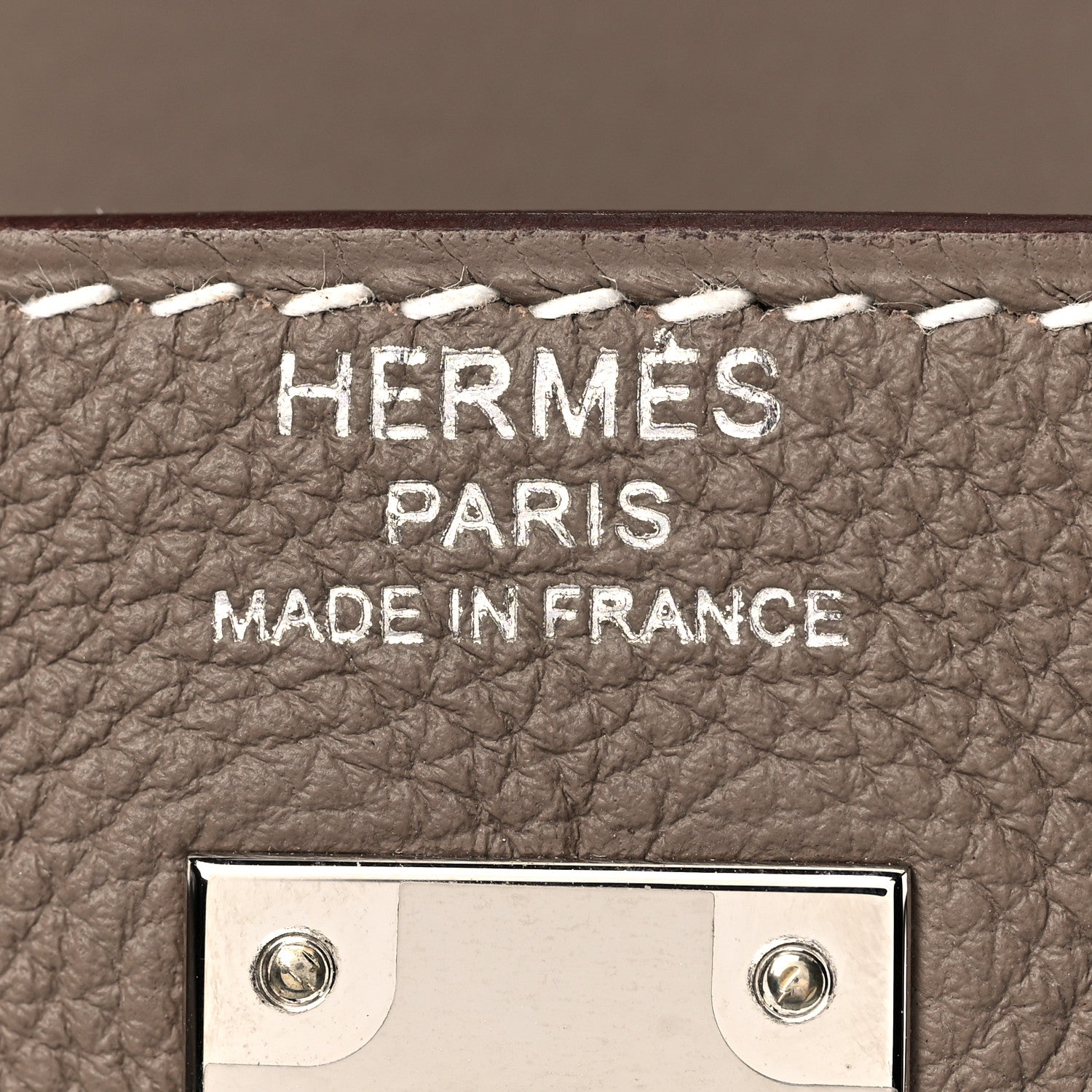 Hermes Togo Kelly Retourne 25 Etoupe 22 of 36